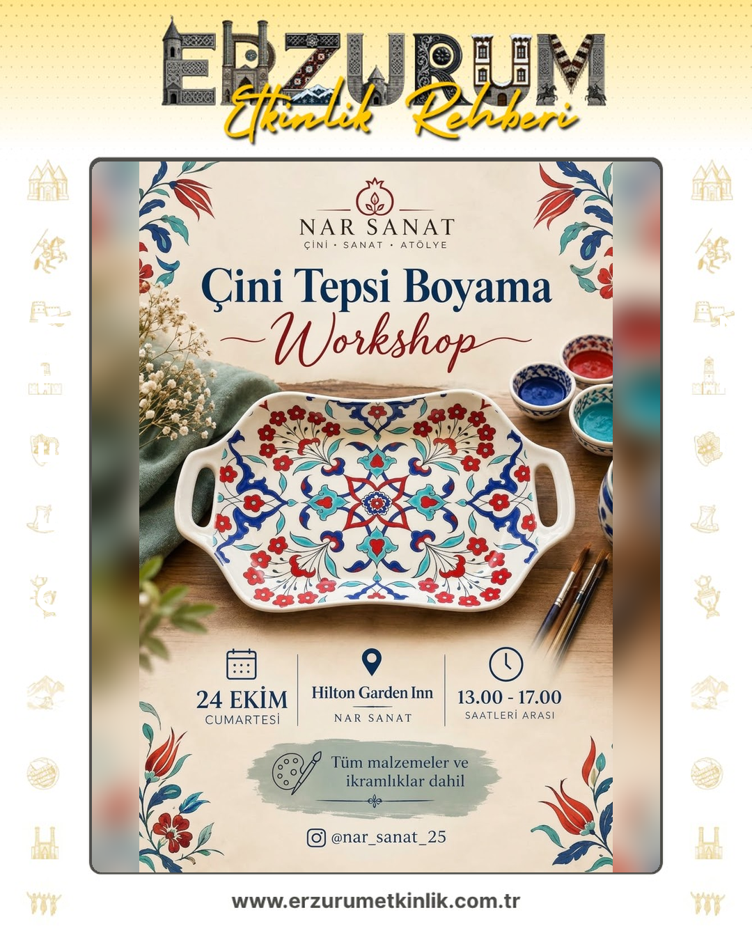 ÇİNİ TEPSİ WORKSHOP