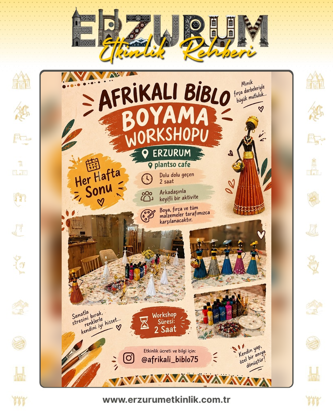 AFRİKALI BİBLO BOYAMA WORKSHOPU