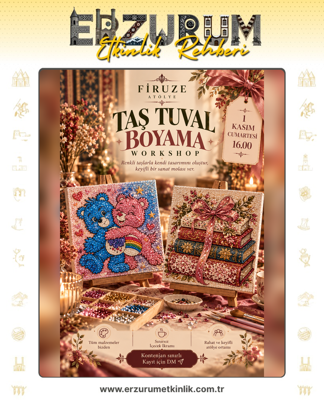TAŞ TUVAL BOYAMA