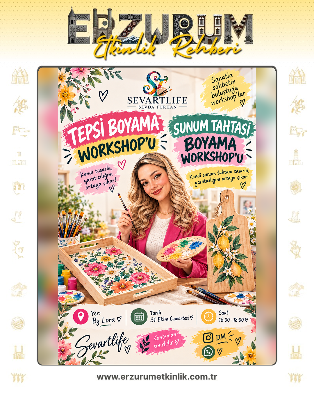 TEPSİ BOYAMA WORKSHOPU
